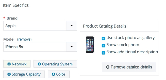 Item Specifics Item Specifics